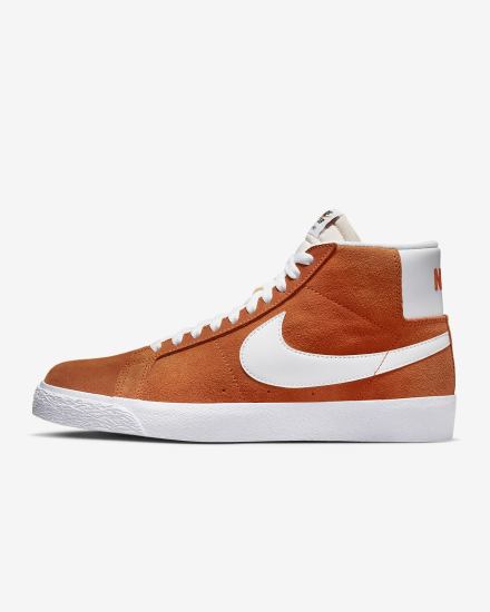 Nike SB Zoom Blazer Mid Muške Skate Obuća Narančaste Bijele | HR-65839MVYT