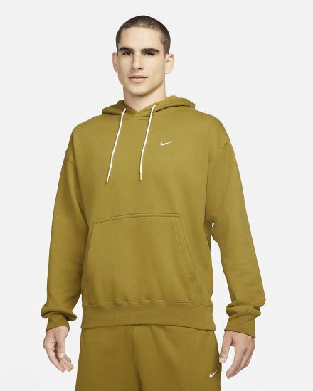 Nike Solo Swoosh Fleece Muške Majica S Kapuljačom Bijele | HR-25980EXPV