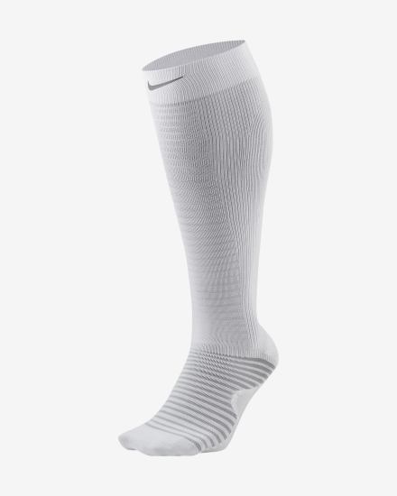 Nike Spark Lightweight Over-The-Calf Compression Running Muške Čarape Bijele | HR-48096SXTE