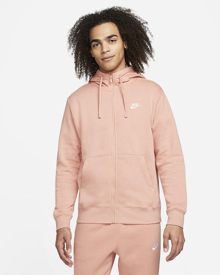 Nike Sportswear Club Fleece Full-Zip Muške Majica S Kapuljačom Bijele | HR-74825UOWB