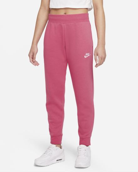 Nike Sportswear Club Fleece Kids (Extended Size) Za Djevojčice Hlače Roze Bijele | HR-68702ATWP