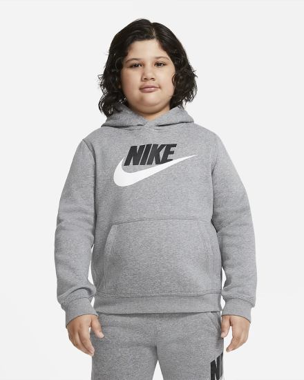 Nike Sportswear Club Fleece Kids Za Djevojčice Majica S Kapuljačom Tamno Sive | HR-30492OXCY