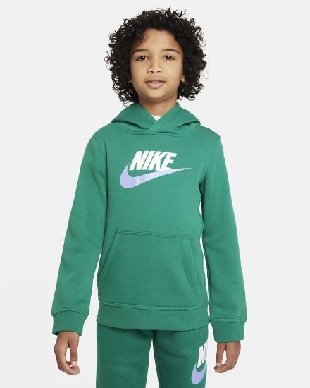 Nike Sportswear Club Fleece Kids Za Djevojčice Majica S Kapuljačom Zelene | HR-70324PKXE