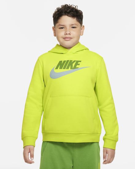 Nike Sportswear Club Fleece Kids Za Djevojčice Majica S Kapuljačom Zelene | HR-92513VLEK