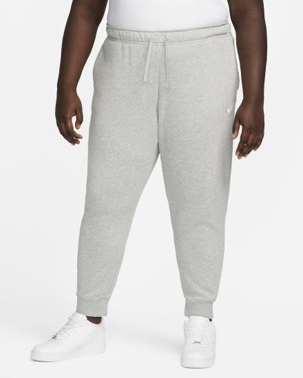 Nike Sportswear Club Fleece Mid-Rise Ženske Jogger Hlače Tamno Sive Bijele | HR-94510AYIW