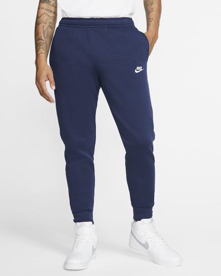 Nike Sportswear Club Fleece Muške Jogger Hlače Tamnoplave Bijele | HR-50148OAIW