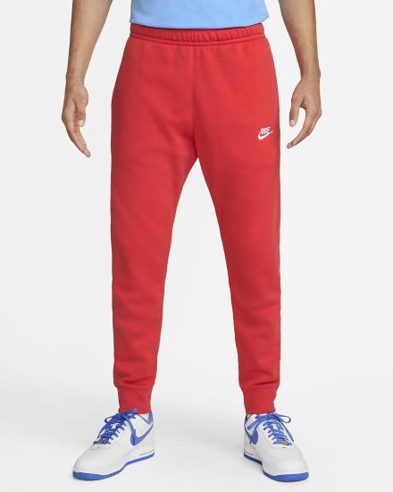 Nike Sportswear Club Fleece Muške Jogger Hlače Svijetlo Crvene Bijele | HR-76480UOFX