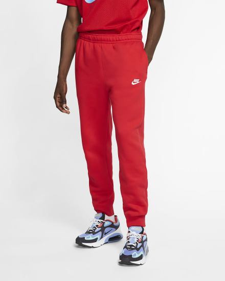 Nike Sportswear Club Fleece Ženske Jogger Hlače Crvene Bijele | HR-48025GFSK