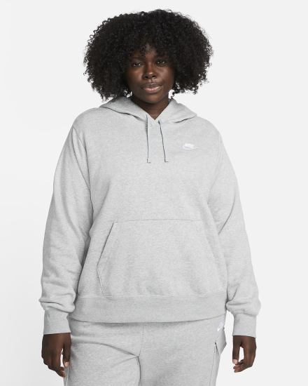 Nike Sportswear Club Fleece Ženske Majica S Kapuljačom Tamno Sive Bijele | HR-26804IXLV