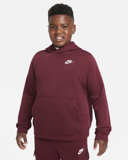 Nike Sportswear Club Kids Za Dječake Majica S Kapuljačom Bijele | HR-13857AJEN