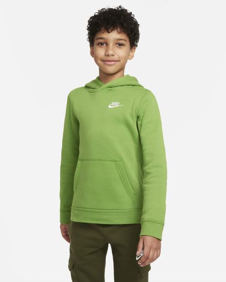 Nike Sportswear Club Kids Za Dječake Majica S Kapuljačom Bijele | HR-84729NFIC