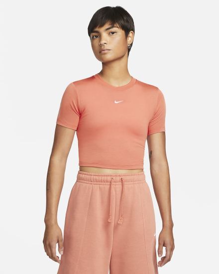 Nike Sportswear Essential Crop Top Ženske Majice Bijele | HR-16089UNYI