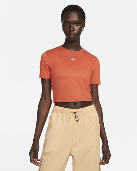 Nike Sportswear Essential Crop Top Ženske Majice Narančaste | HR-62439SDOC