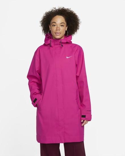 Nike Sportswear Essential Storm-FIT Woven (Plus Size) Ženske Parka Jakne Roze Bijele | HR-51064FERP