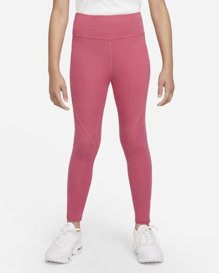 Nike Sportswear Favorites Kids Graficke High-Waisted (Extended Size) Za Djevojčice Tajice Roze | HR-89412TCQO