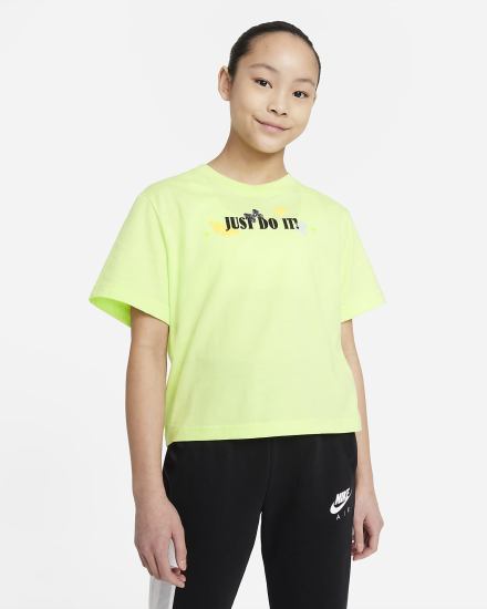 Nike Sportswear Kids Boxy Za Djevojčice Majice Svijetlo Zelene | HR-86370LDOA