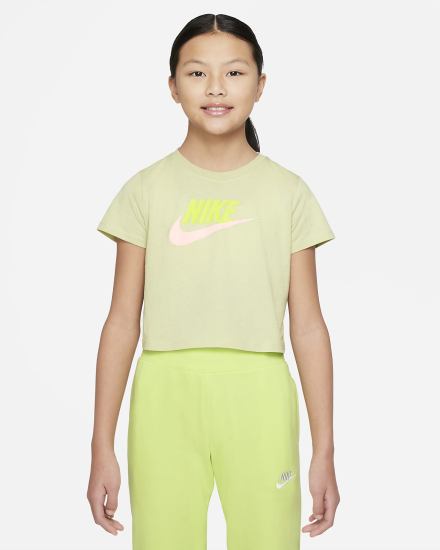 Nike Sportswear Kids Cropped Za Djevojčice Majice Maslinasto Zelene | HR-28196KTBA