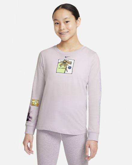 Nike Sportswear Kids Long-Sleeve Za Djevojčice Majice Ljubičaste | HR-39602VFDO