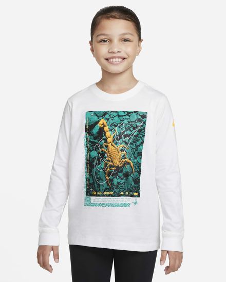 Nike Sportswear Kids Long-Sleeve Za Djevojčice Majice Bijele | HR-96180CYXR