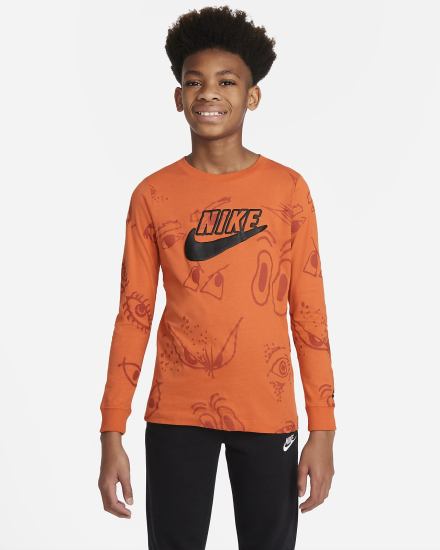 Nike Sportswear Kids Long-Sleeve Za Dječake Majice Narančaste | HR-94768UJGZ