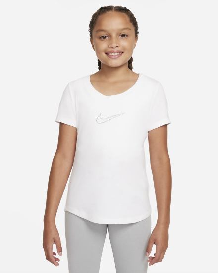 Nike Sportswear Kids Scoop-Neck Za Djevojčice Majice Bijele | HR-68297NRAX