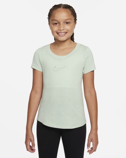 Nike Sportswear Kids Scoop-Neck Za Djevojčice Majice Zelene | HR-94320QPSF