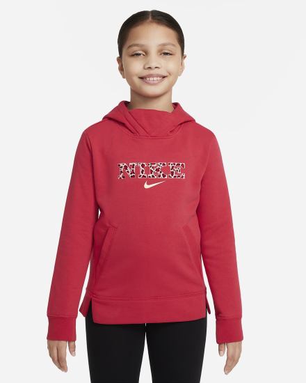 Nike Sportswear Kids Za Djevojčice Majica S Kapuljačom Crvene | HR-65312EVFK