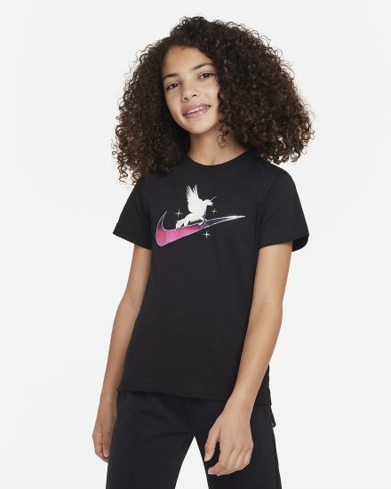 Nike Sportswear Kids Za Djevojčice Majice Crne | HR-81372MYUC