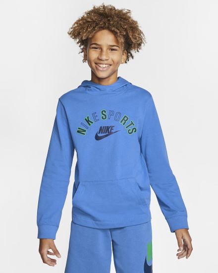 Nike Sportswear Kids Za Dječake Majica S Kapuljačom Plave | HR-97150WUYC