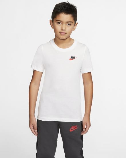 Nike Sportswear Kids Za Dječake Majice Bijele Crvene | HR-03498TGID