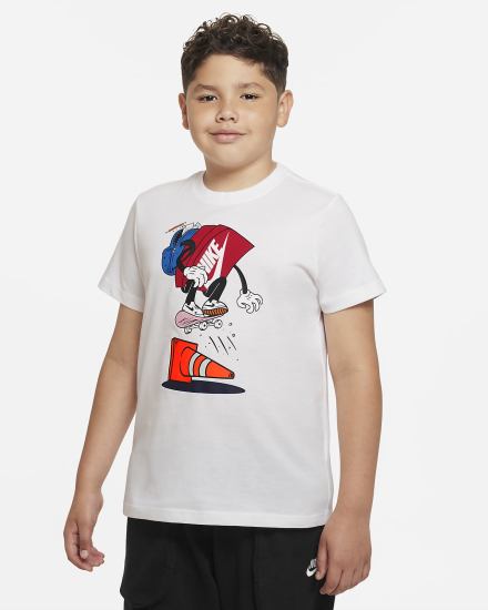 Nike Sportswear Kids Za Dječake Majice Bijele | HR-26934ODNL