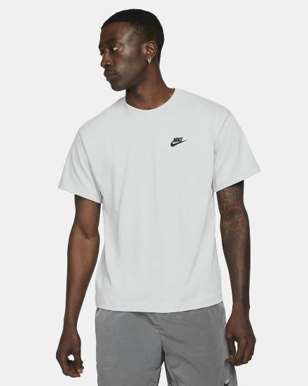 Nike Sportswear Lightweight Knit Short-Sleeve Top Muške Majice Sive Crne | HR-35896TKHP