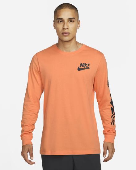 Nike Sportswear Long-Sleeve Muške Majice Narančaste | HR-15937XSTM