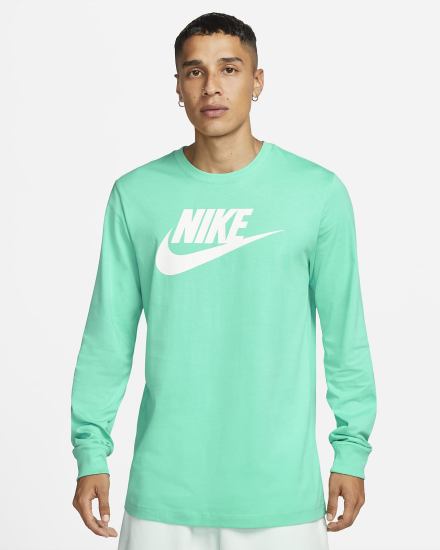 Nike Sportswear Long-Sleeve Muške Majice Zelene | HR-68709WLOQ