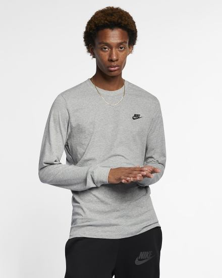 Nike Sportswear Long-Sleeve Muške Majice Tamno Sive Crne | HR-68735YQCB