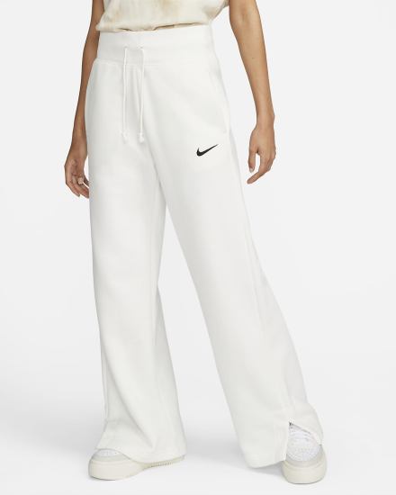 Nike Sportswear Phoenix Fleece High-Waisted Wide-Leg Ženske Trenirke Crne | HR-01625BYHL