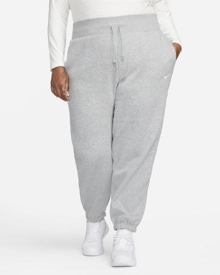 Nike Sportswear Phoenix Fleece High-Waisted Oversized Ženske Trenirke Tamno Sive | HR-16753THEA