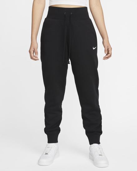 Nike Sportswear Phoenix Fleece High-Waisted Ženske Jogger Hlače Crne | HR-71682MENY