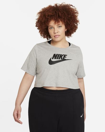 Nike Sportswear (Plus Size) Ženske Majice Tamno Sive | HR-64857DLUV