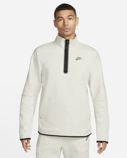 Nike Sportswear Tech Fleece 1/2-Zip Top Muške Pulover Bijele | HR-17289HLND