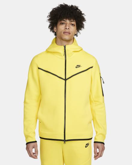 Nike Sportswear Tech Fleece Full-Zip Muške Majica S Kapuljačom Žute Crne | HR-17863TFKV