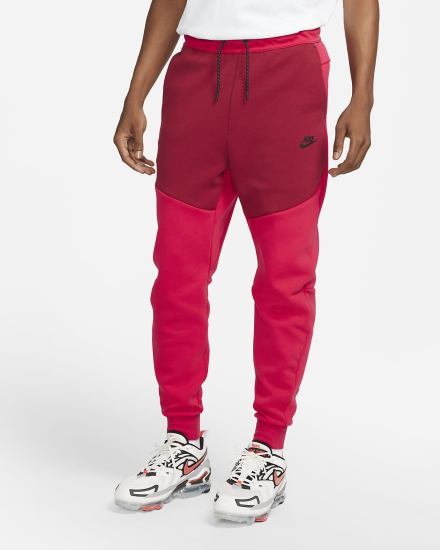 Nike Sportswear Tech Fleece Muške Jogger Hlače Bordo Crne | HR-53867NDHW