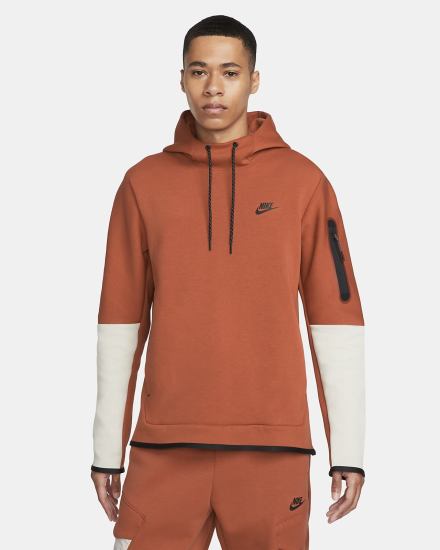 Nike Sportswear Tech Fleece Muške Majica S Kapuljačom Svijetlo Bež Crne | HR-35162KCUY