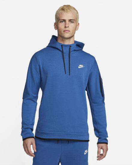 Nike Sportswear Tech Fleece Muške Majica S Kapuljačom Tamno Plave Svijetlo Bež | HR-52487ZPCT