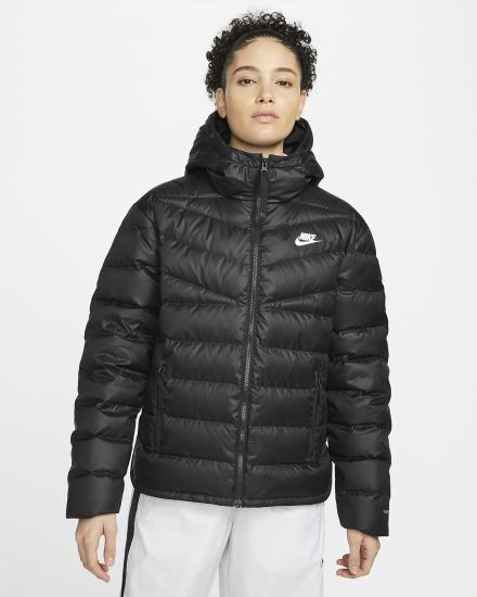 Nike Sportswear Therma-FIT Repel Windrunner Ženske Jakne Crne Bijele | HR-39851XWAZ