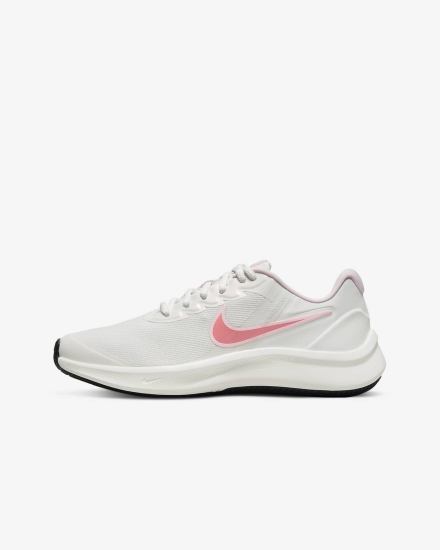 Nike Star Runner 3 Kids Road Za Djevojčice Tenisiće Bijele Roze Crne Roze | HR-75629LBPR