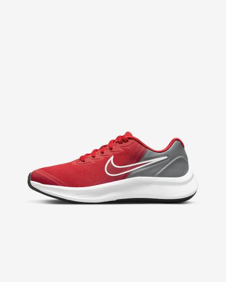 Nike Star Runner 3 Kids Road Za Djevojčice Tenisiće Crvene Sive Crvene | HR-98645LUNQ