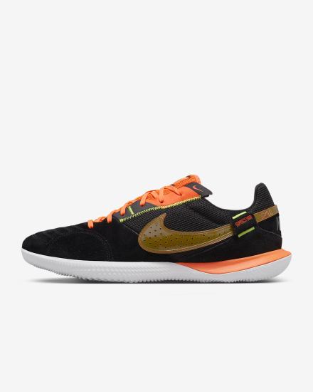 Nike Streetgato Ženske Nogometne Tenisice Crne Narančaste | HR-83207ZAFV