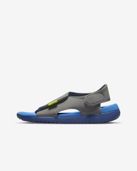 Nike Sunray Adjust 5 V2 Kids Za Dječake Sandale Plave Sive Svijetlo Plave Tamnoplave Zelene | HR-46972ANIQ