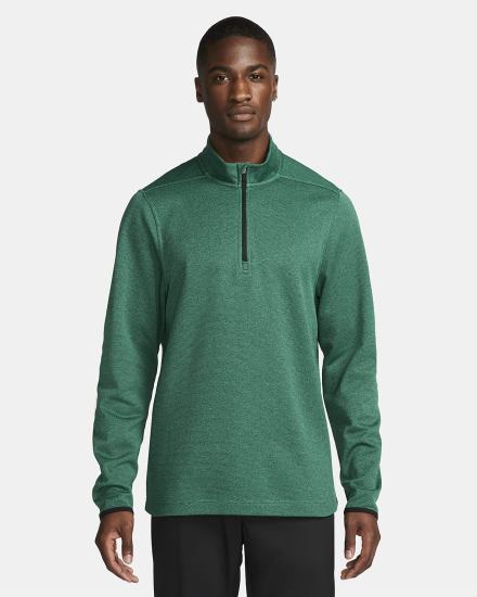 Nike Therma-FIT Victory 1/4-Zip Golf Top Muške Pulover Zelene Crne | HR-86235TECH